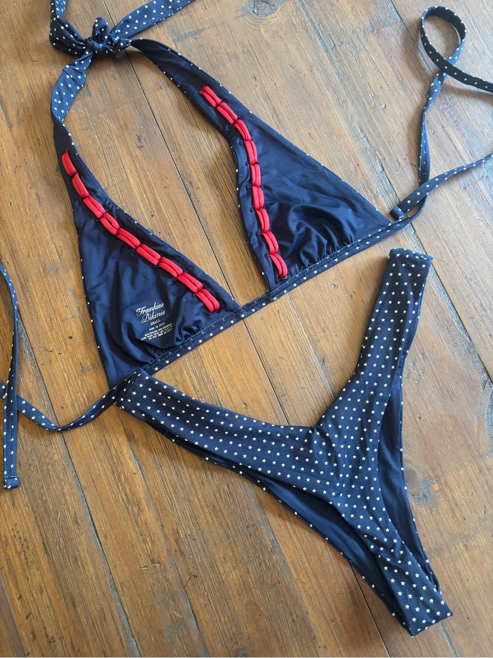 NWOT Frankie’s bikinis shooting stars bikini set - Picture 8 of 15